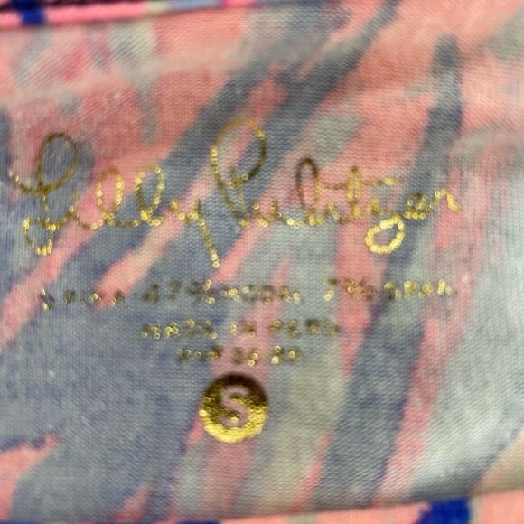 Lilly Pulitzer Top Blouse Women’s Size S Color Pink Tassel 3/4 Length Sleeve - Picture 3 of 10